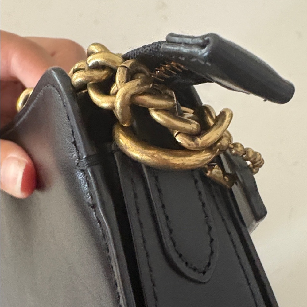 Coach Signature Chain Brass Crossbody Bag - Picture 3 of 10